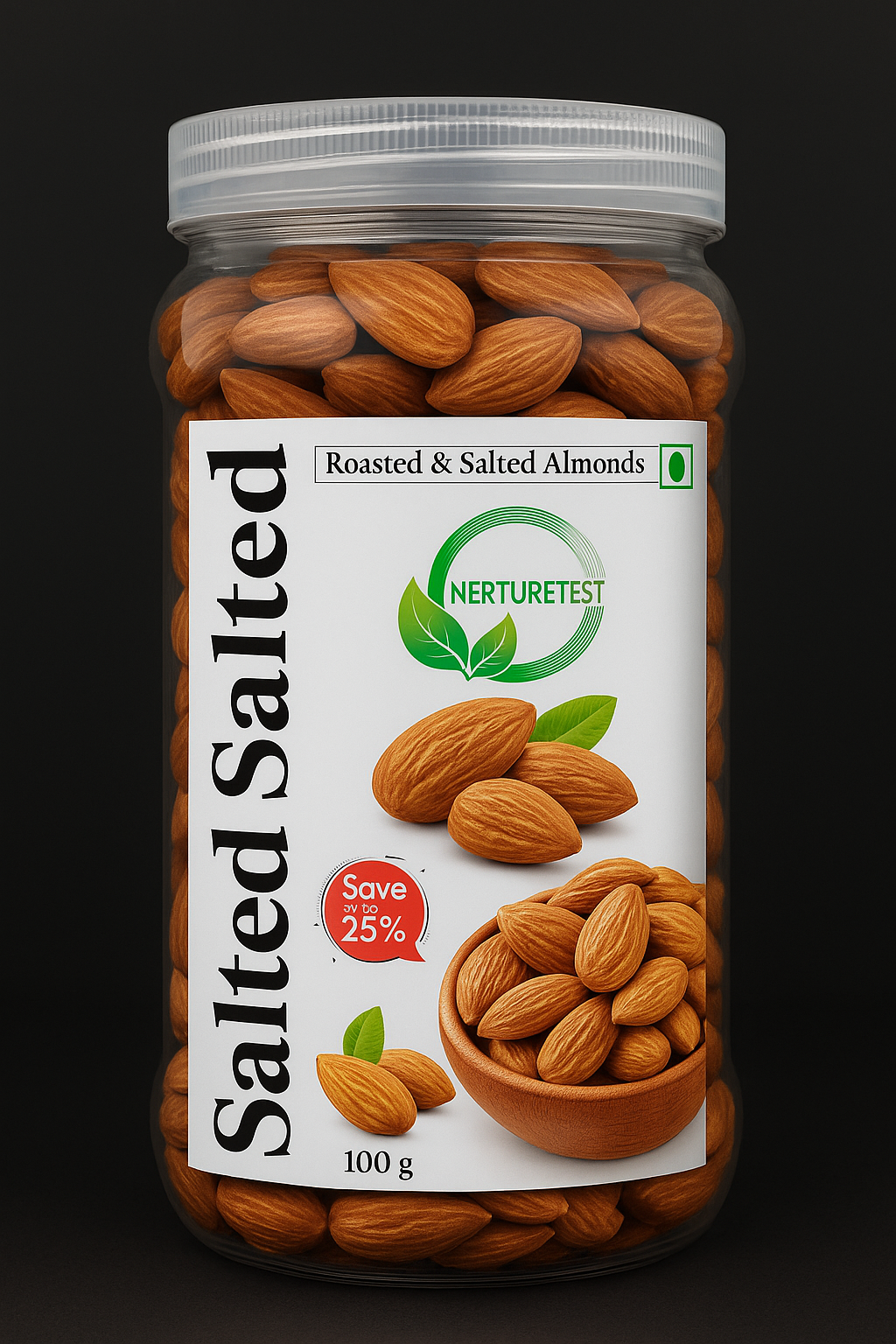 Premium Salted Almond ( 100 g )