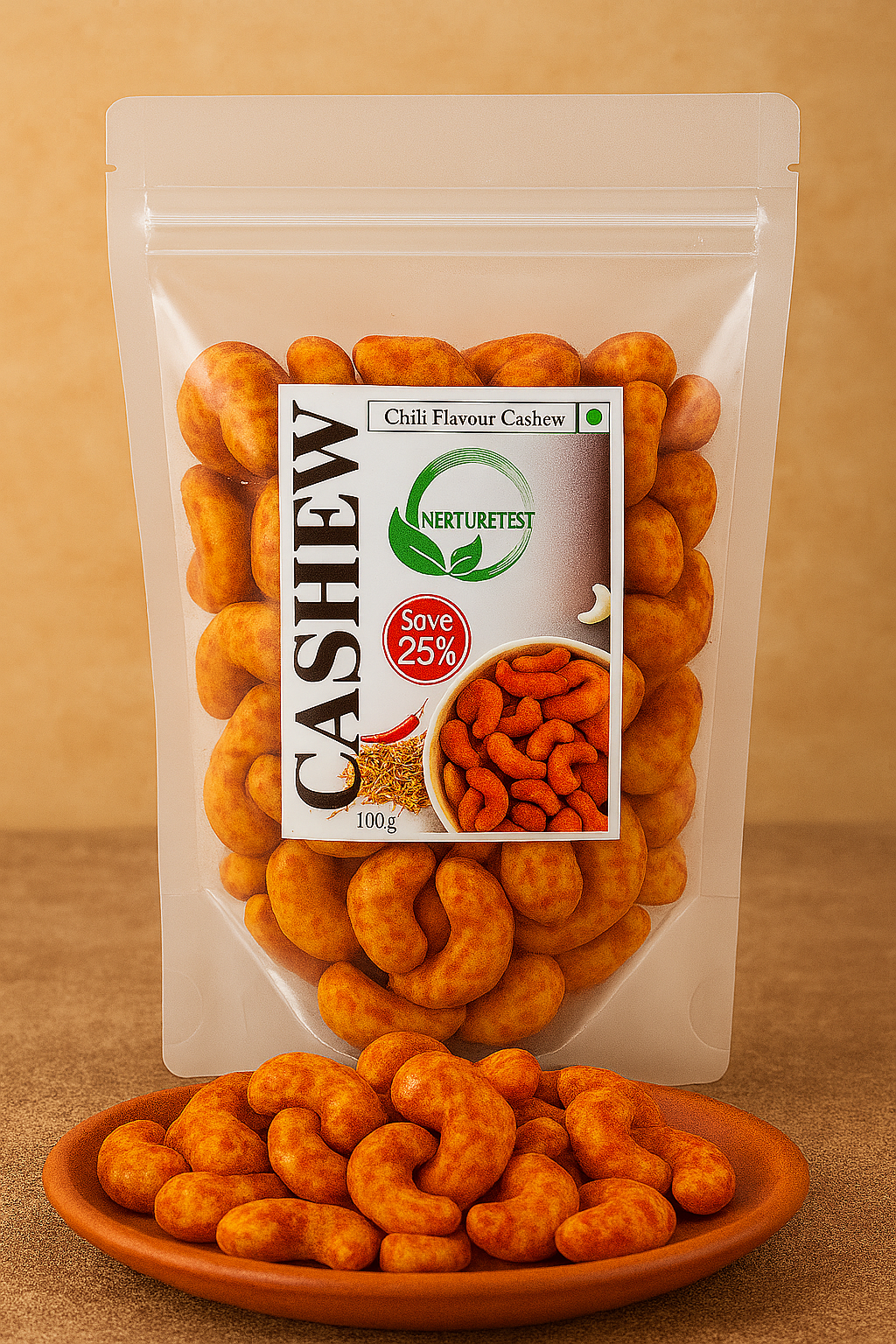 Royal Spicy Cashew - Chili Flavor ( 100 g )